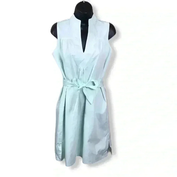 Peg & Kris Mint Green Belted Dress Size 6 - Picture 1 of 6